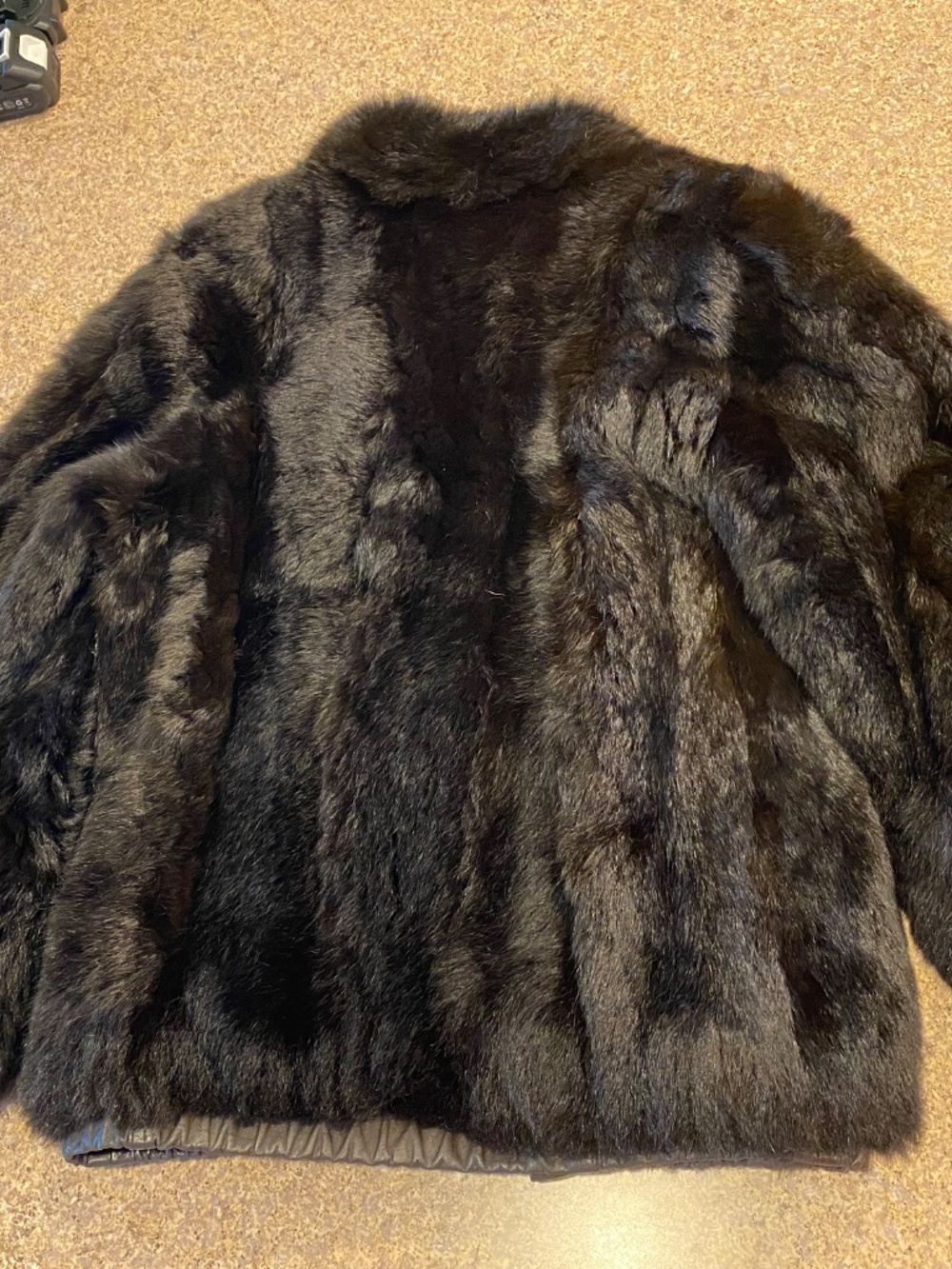 Vintage Reversible Fur & Leather Bomber Jacket Small - Picture 11 of 16